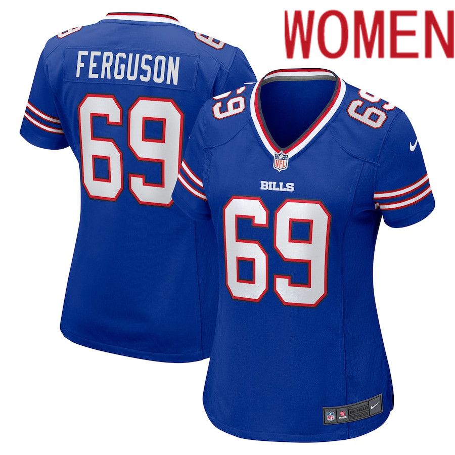 Women Buffalo Bills 69 Reid Ferguson Nike Royal Game NFL Jersey